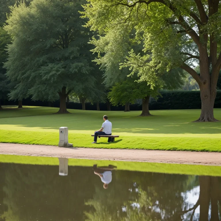 A person sitting alone in a peaceful setting, like a park or by the window, looking contemplative. This image symbolizes self-reflection, which is important for understanding anxious attachment style and managing emotions.