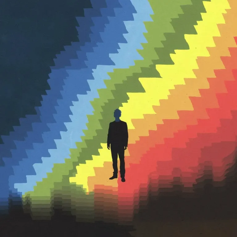 An artistic representation of the mood spectrum in bipolar disorder, showcasing the highs (mania) and lows (depression) with gradient colors. This can visually illustrate the emotional fluctuations that individuals experience.