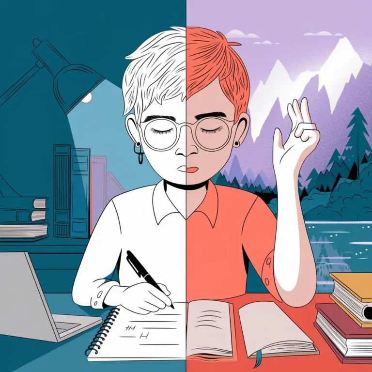 A split image showing a person feeling overwhelmed by a complex task on one side and the same person confidently tackling the task on the other, representing the journey from challenge to mastery. Collaborative Flow